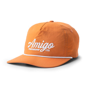 Orange Embroidered Logo Hat