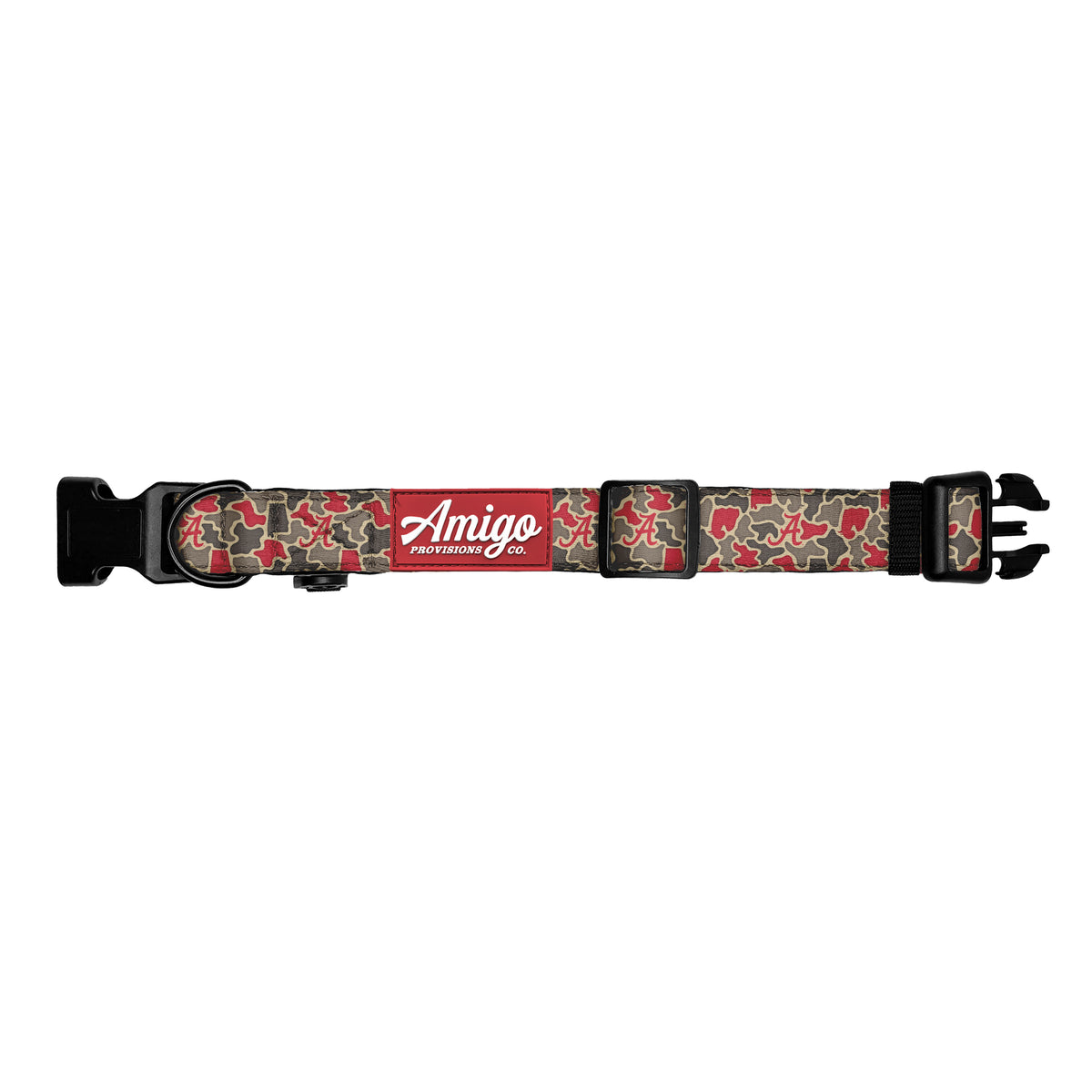 Alabama Crimson Tide Camo - Performance Nylon Dog Collar