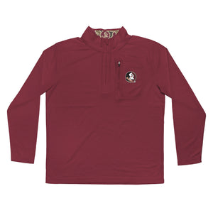 Florida State Seminoles Licensed Solid Sierra Quarter Zip Pullover