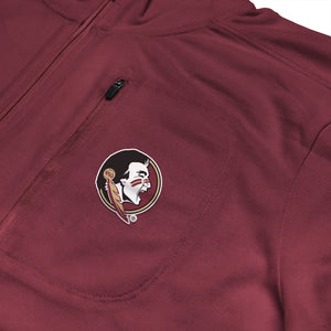 Florida State Seminoles Licensed Solid Sierra Quarter Zip Pullover