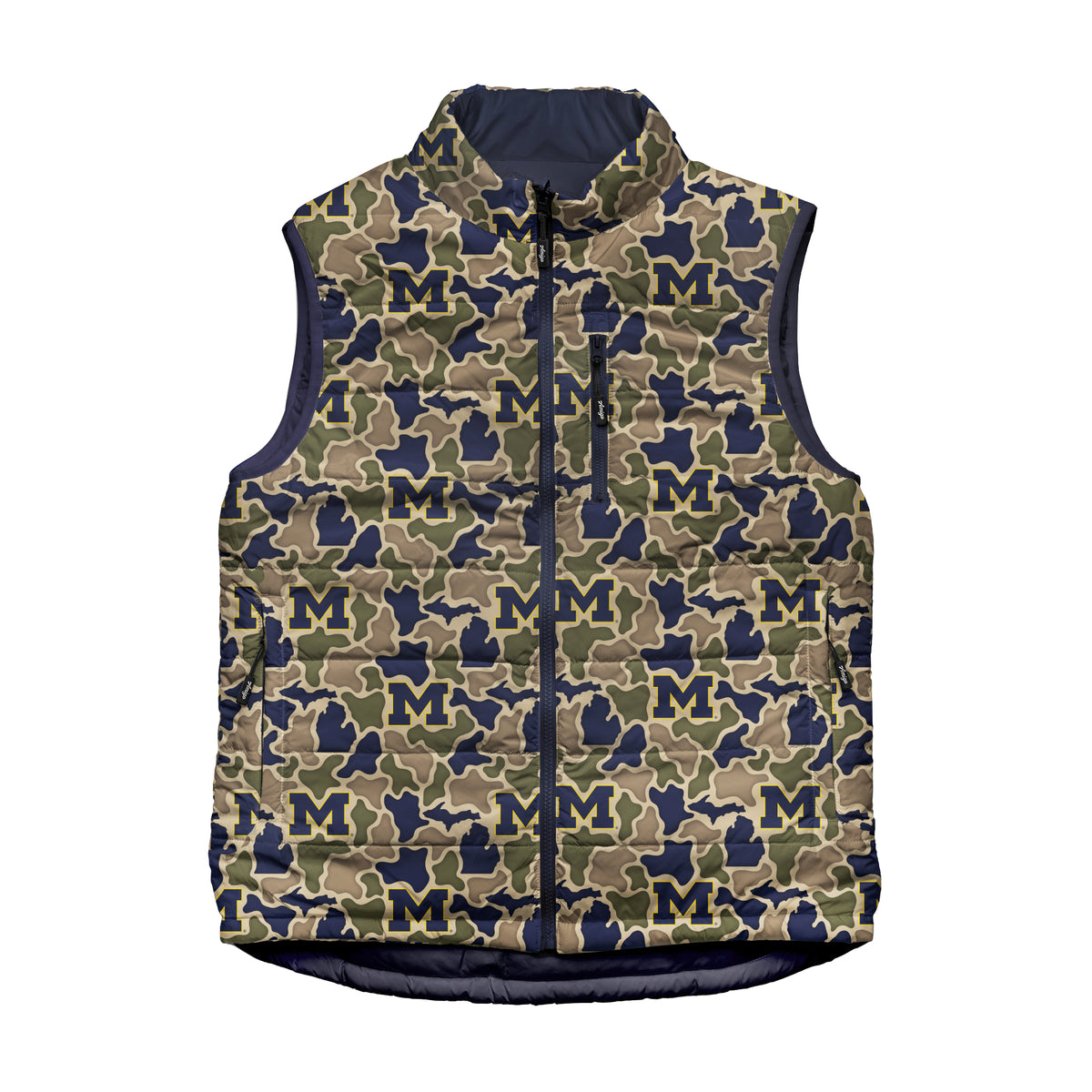 Michigan Wolverines Camo Encino Reversible Vest