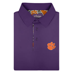 Clemson Tigers Licensed Solid Sierra Polo Shirt