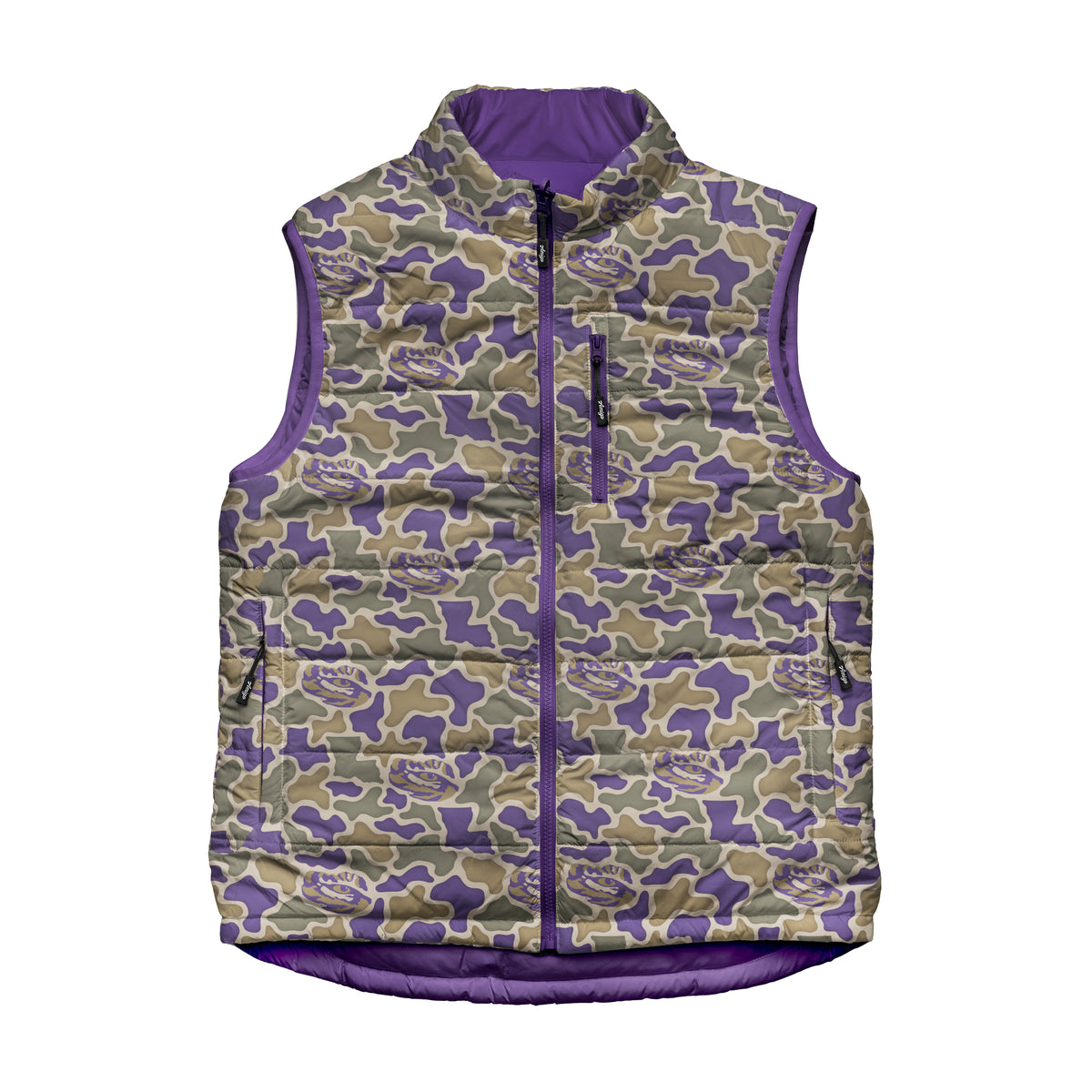 LSU Tigers Camo Encino Reversible Vest