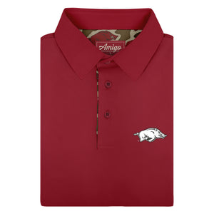 Arkansas Razorbacks Licensed Solid Sierra Polo Shirt