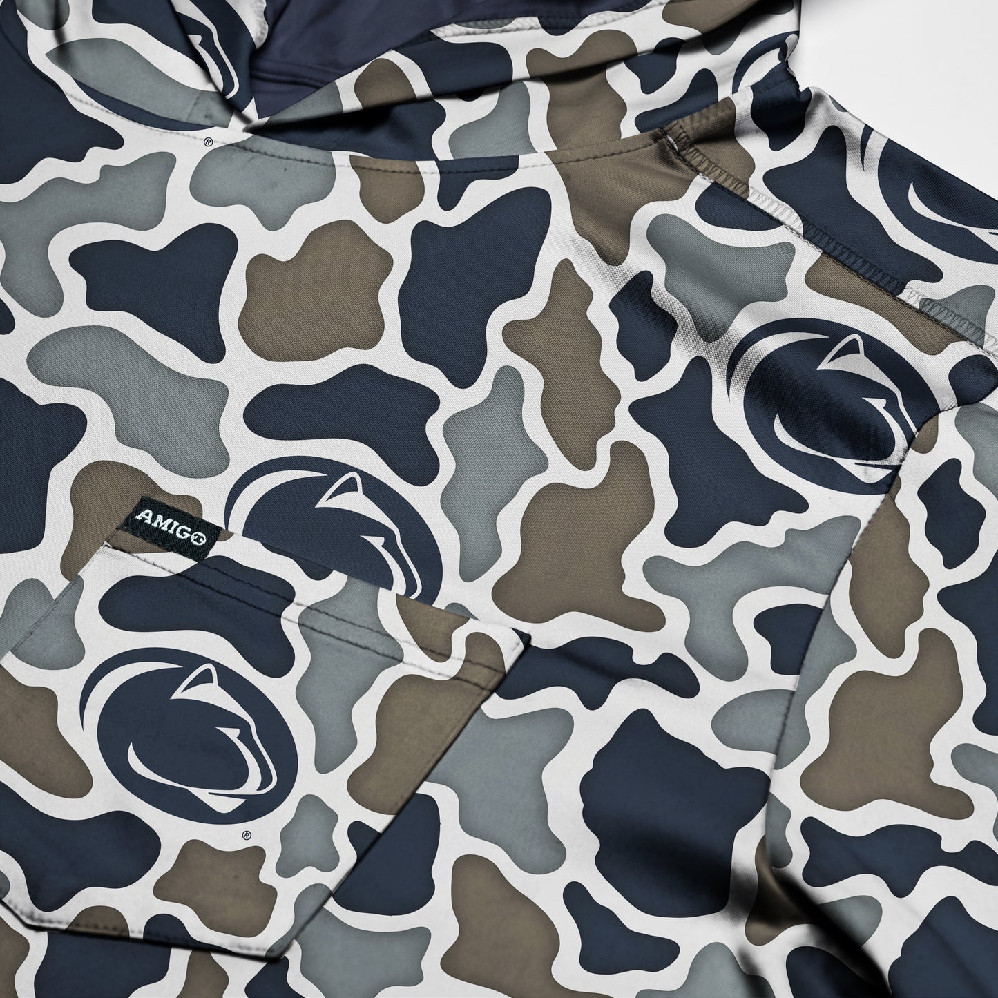 Penn State Nittany Lions Camo Playa Hooded Fishing Shirt
