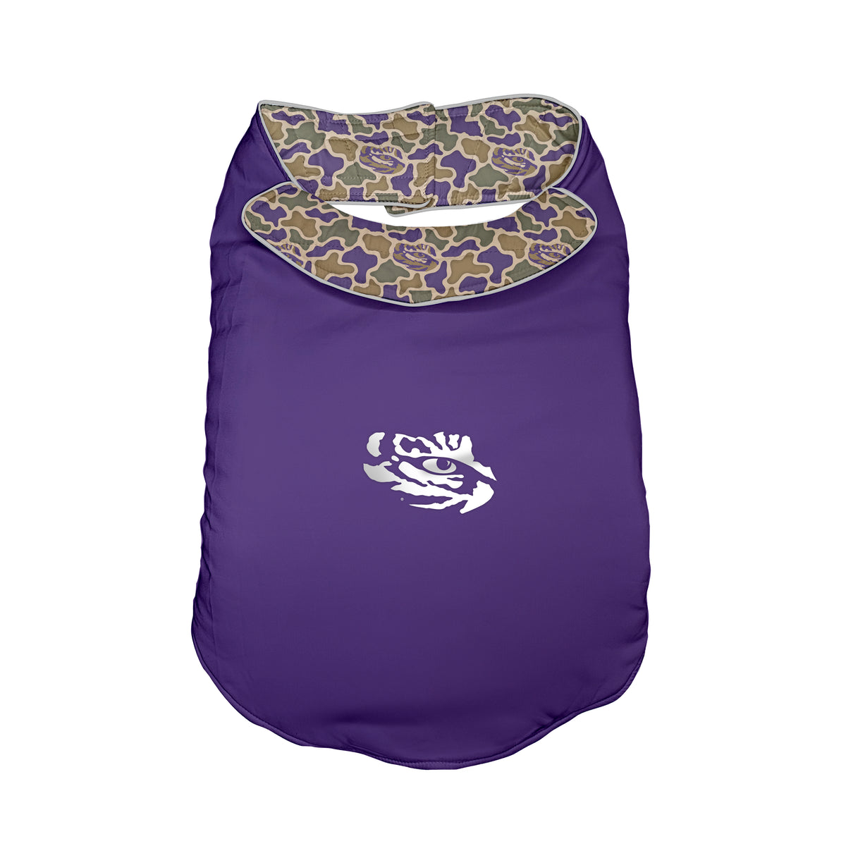 LSU Dog Reversible Puff Vest
