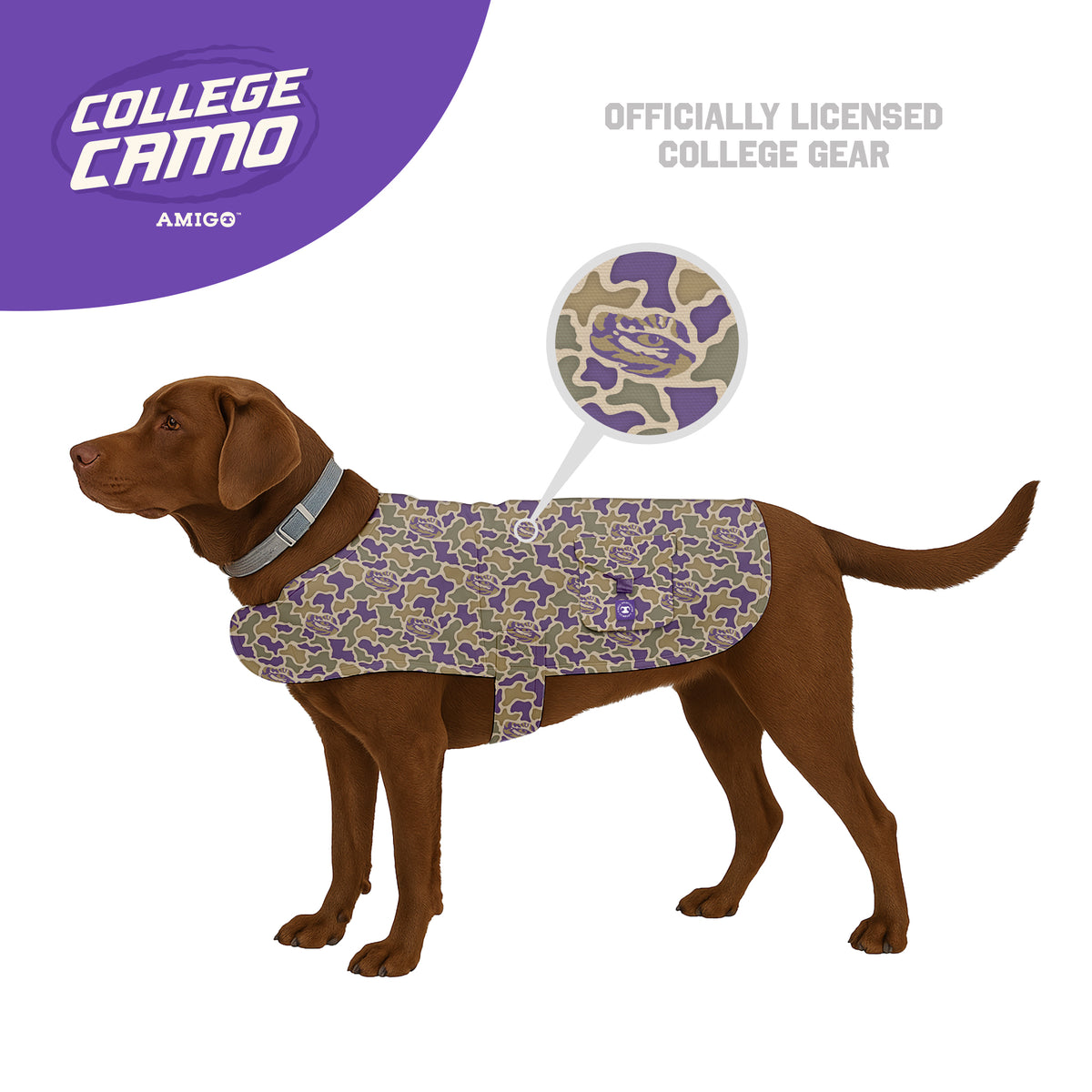 LSU Dog Chore Coat