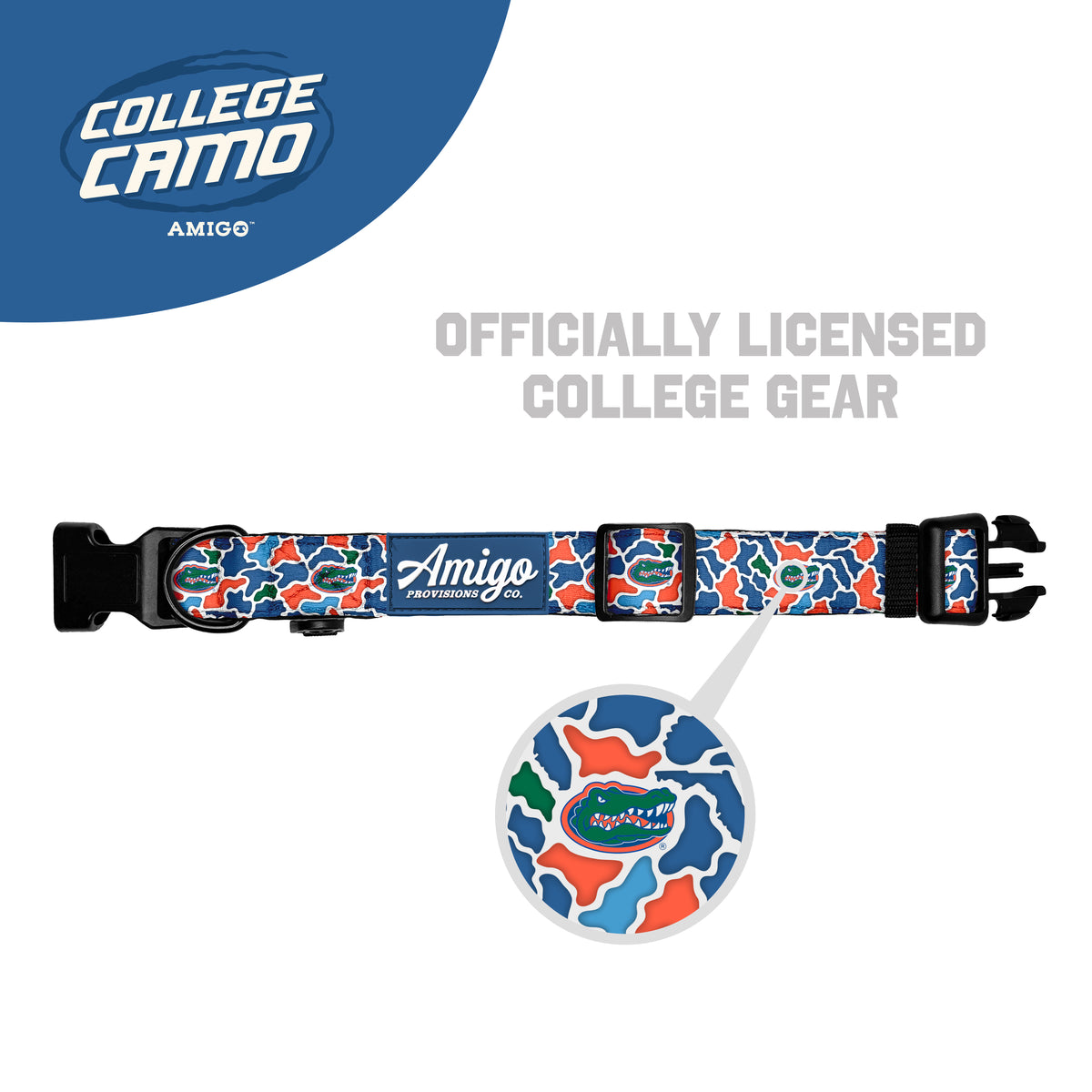 Florida Gators Camo - Performance Nylon Dog Collar