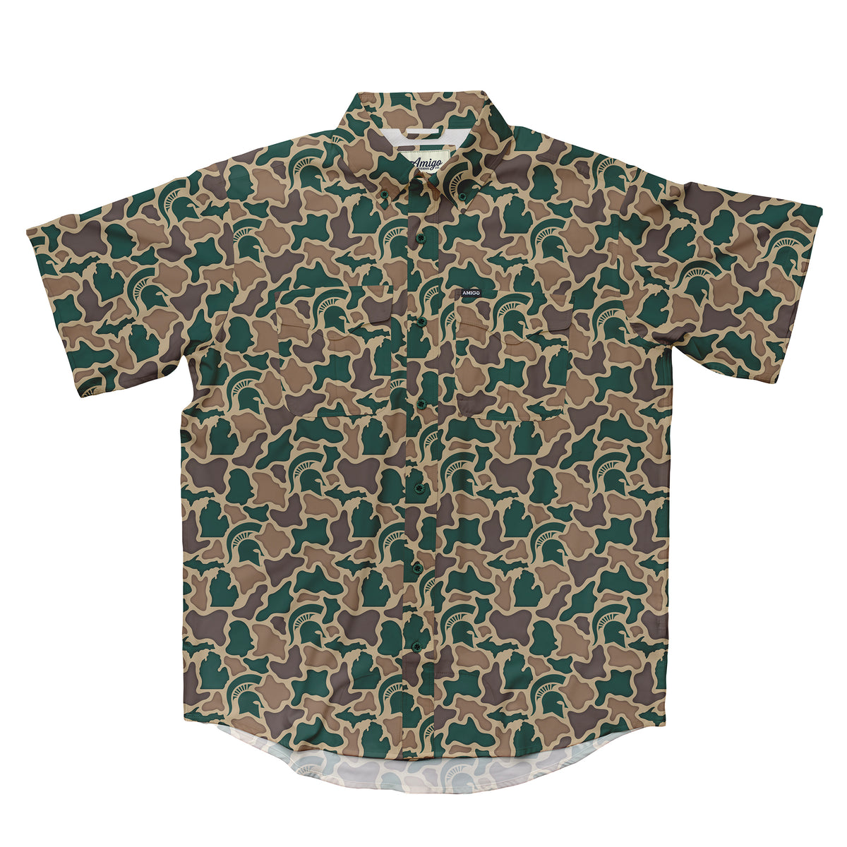 Michigan State Spartans Camo Primero SS Shirt
