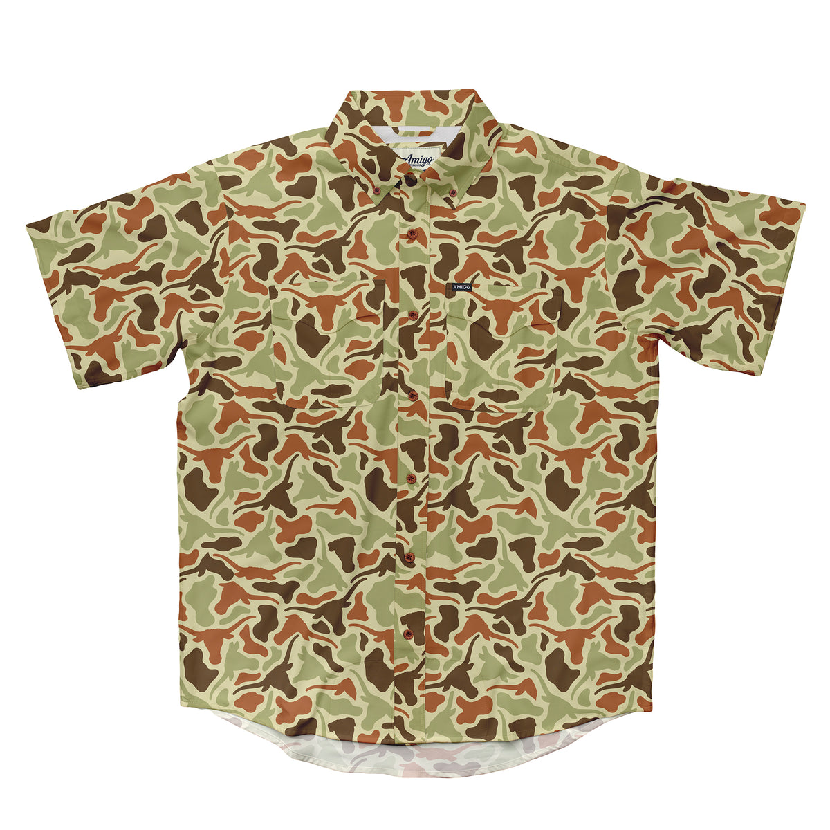 Texas Longhorns Camo Primero SS Shirt