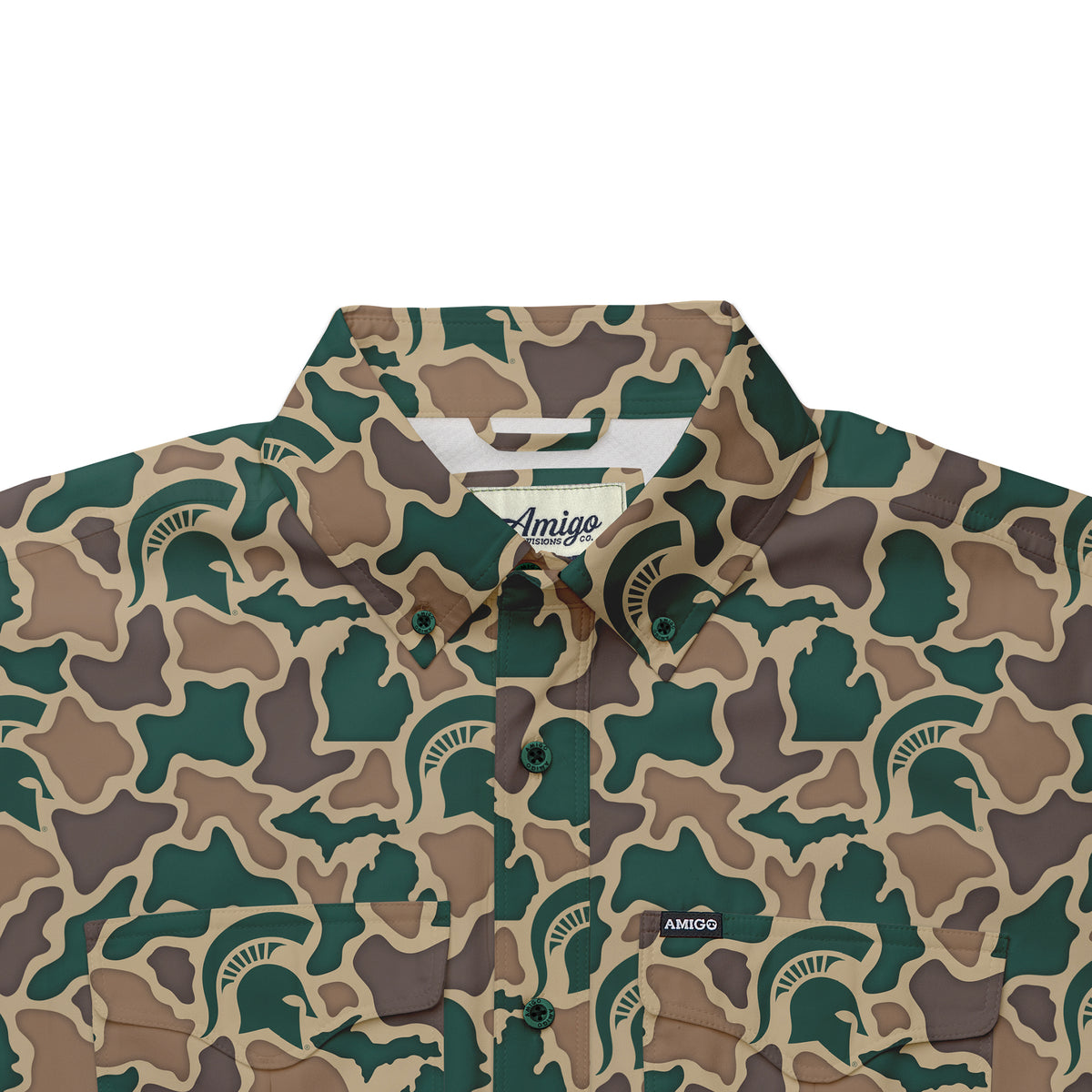 Michigan State Spartans Camo Primero SS Shirt