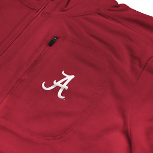 Alabama Crimson Tide Licensed Solid Sierra Quarter Zip Pullover