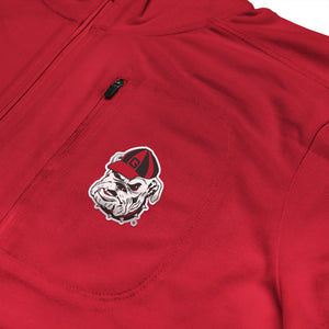 Georgia Bulldogs Licensed Solid Sierra Quarter Zip Pullover
