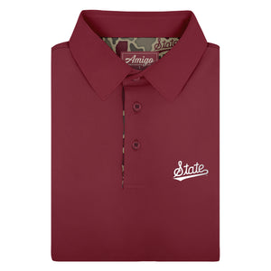 Mississippi State Bulldogs Licensed Solid Sierra Polo Shirt
