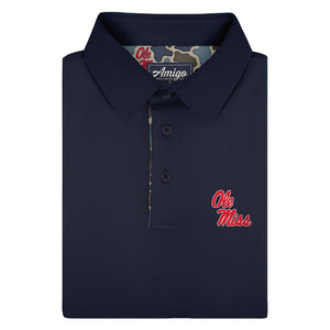 Ole Miss Rebels Licensed Solid Sierra Polo Shirt