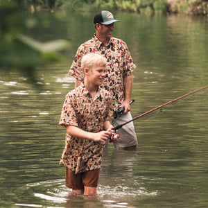 YOUTH - Longhorn Camo - Frio Tech Shirt