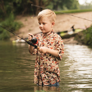 YOUTH - Longhorn Camo - Frio Tech Shirt