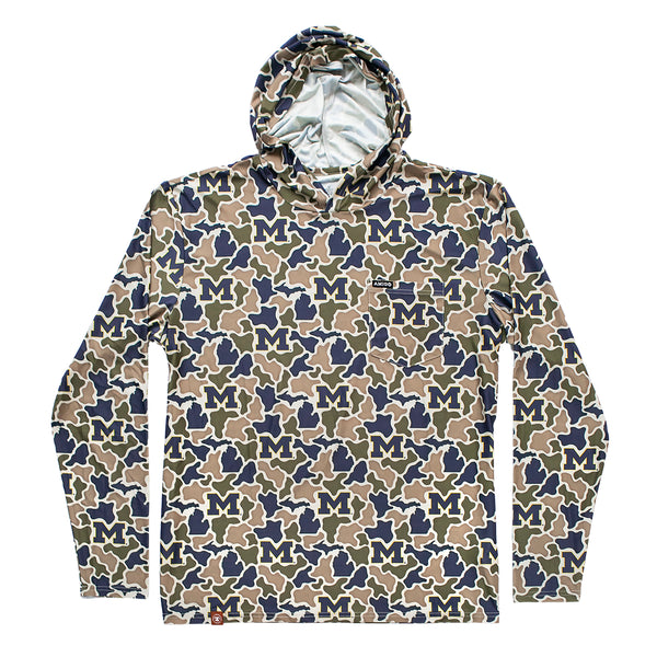 Michigan Wolverines Camo - Sol Series Hoodie
