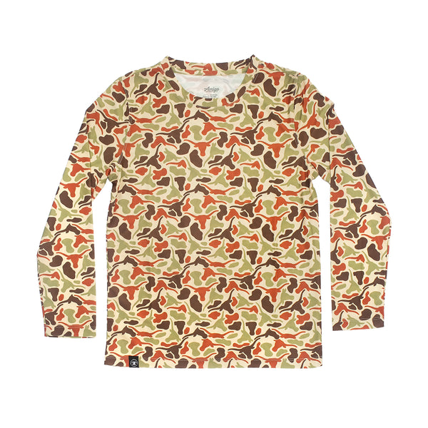 YOUTH - Texas Longhorns Camo - Sol Series Shirt