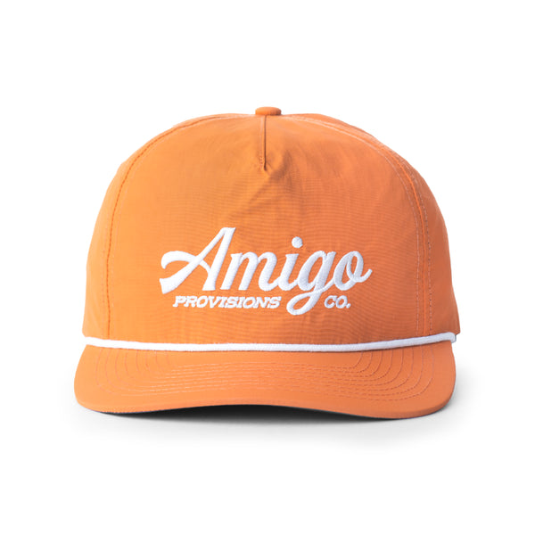 Orange Embroidered Logo Hat - Amigo Provisions Company