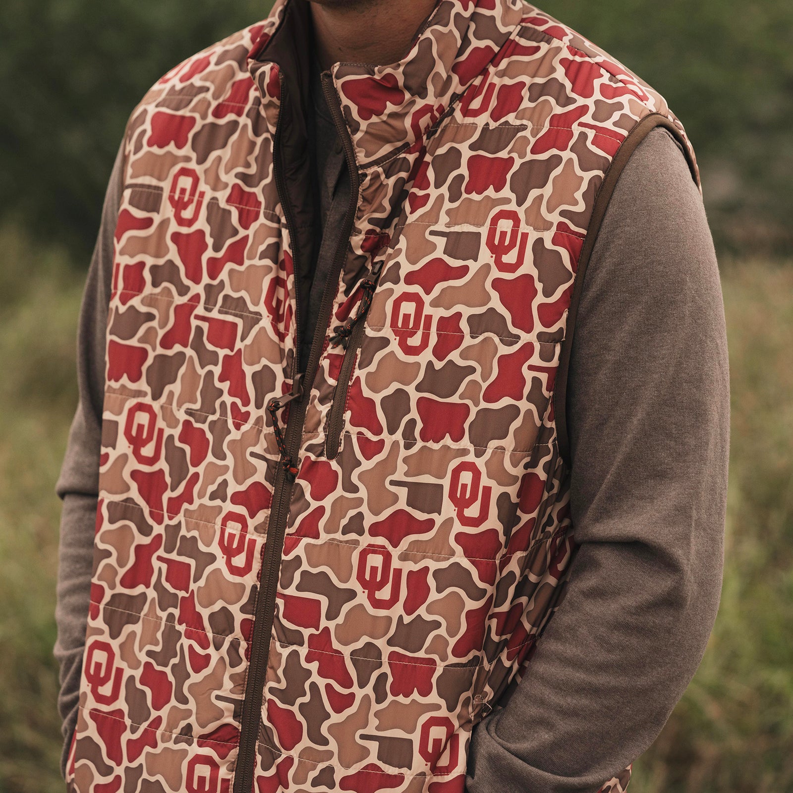 Oklahoma Sooners Camo - Reversible Vest