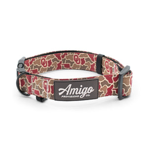 Oklahoma Sooners Camo - Performance Nylon Dog Collar