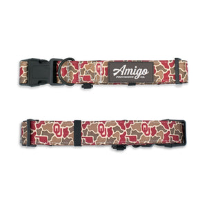 Oklahoma Sooners Camo - Performance Nylon Dog Collar