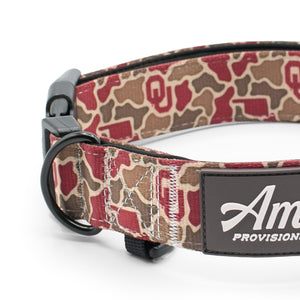 Oklahoma Sooners Camo - Performance Nylon Dog Collar