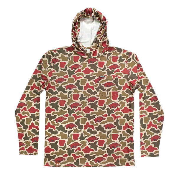Arkansas Razorbacks Camo - Sol Series Hoodie