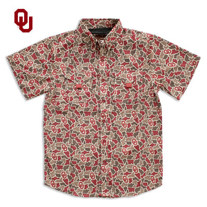 YOUTH - Oklahoma Sooners Camo - Frio Tech Shirt