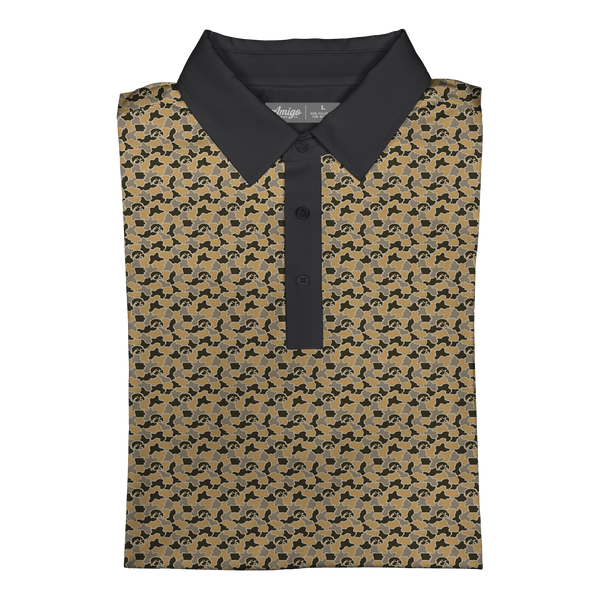 Iowa Hawkeyes Clubhouse Camo Polo
