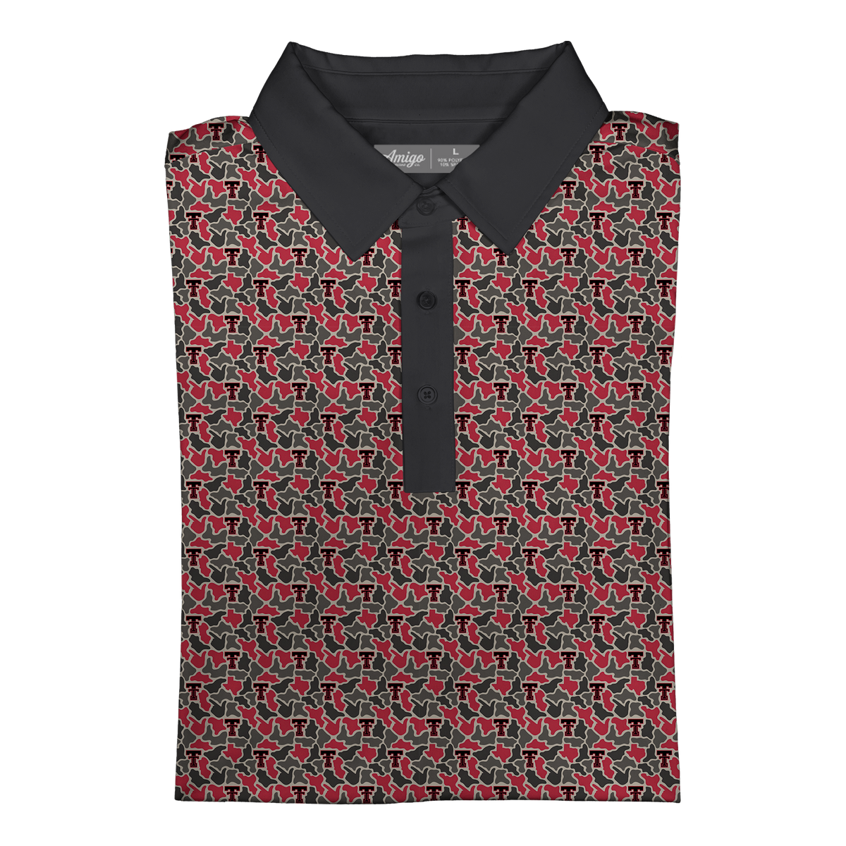 Texas Tech Red Raiders Clubhouse Camo Polo