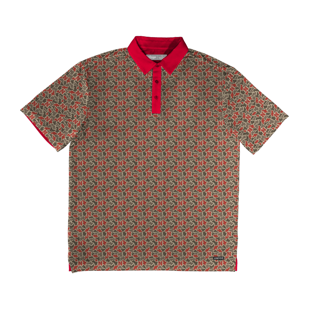 Nebraska Cornhuskers Clubhouse Camo Polo
