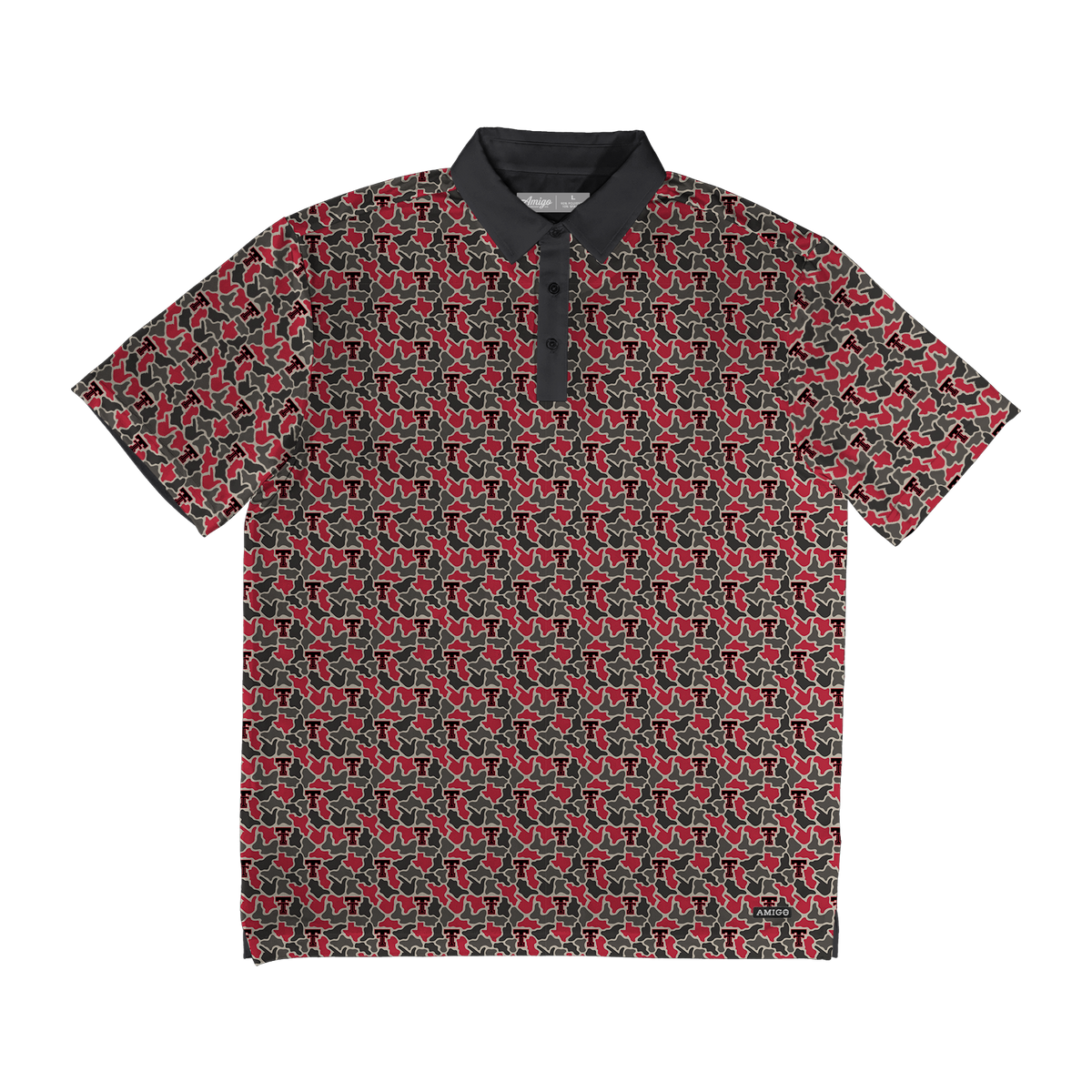 Texas Tech Red Raiders Clubhouse Camo Polo