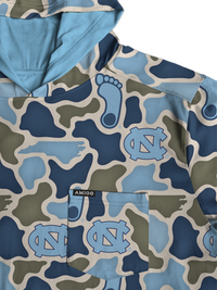 North Carolina Tar Heels Camo Playa Hooded Shirt