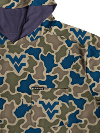 West Virginia Mountaineers Camo Playa Hooded Shirt