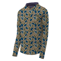 West Virginia Mountaineers Camo Playa Hooded Shirt