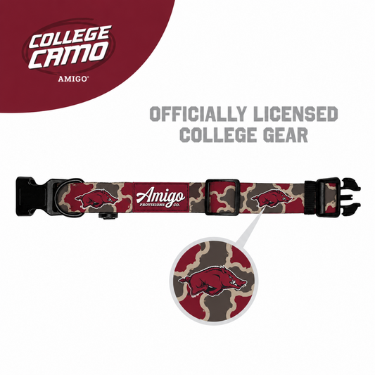 Arkansas Razorback Camo - Performance Nylon Dog Collar