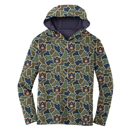 Auburn Tigers Camo Youth Playa Hooded Shirt