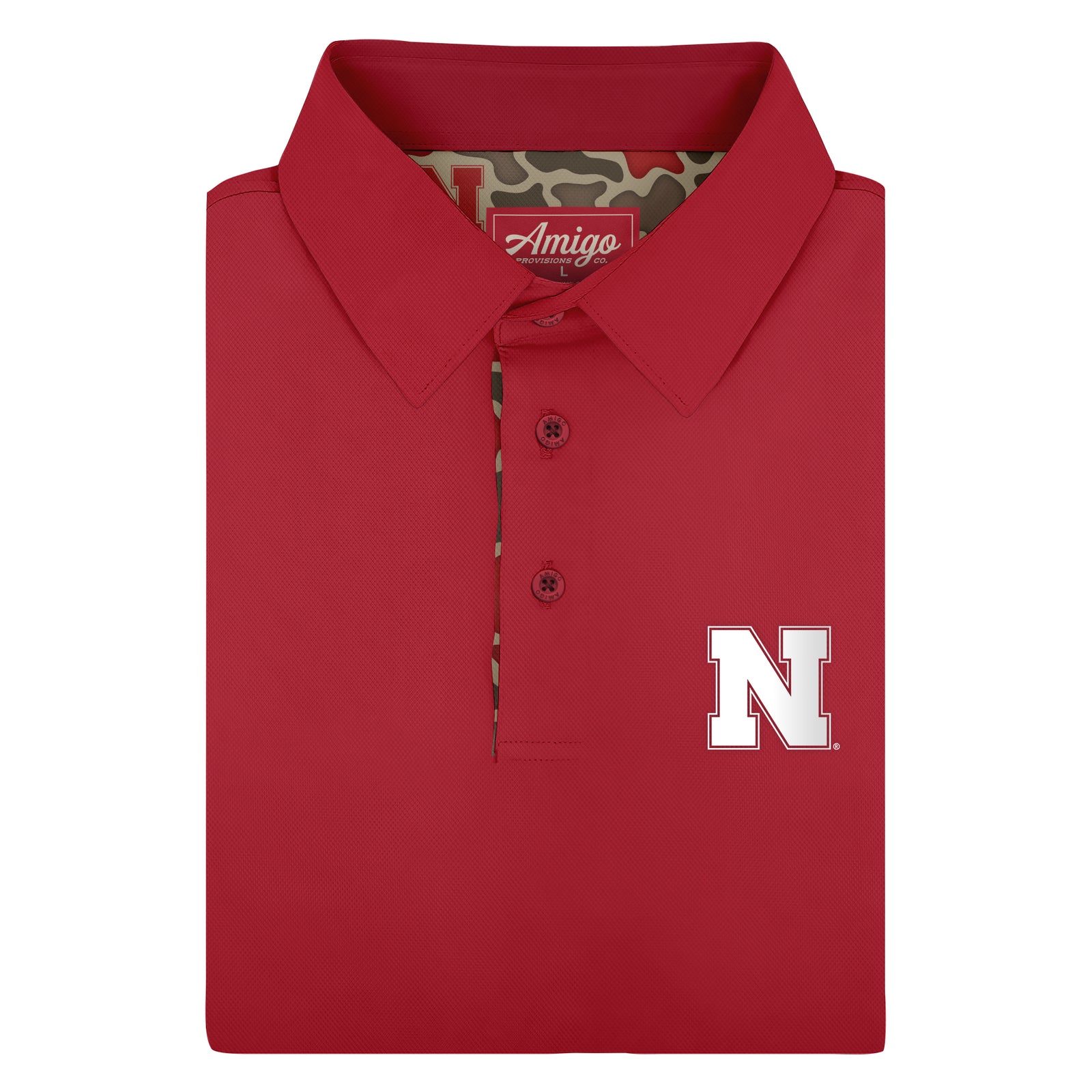Nebraska Cornhuskers Licensed Solid Sierra Polo Shirt