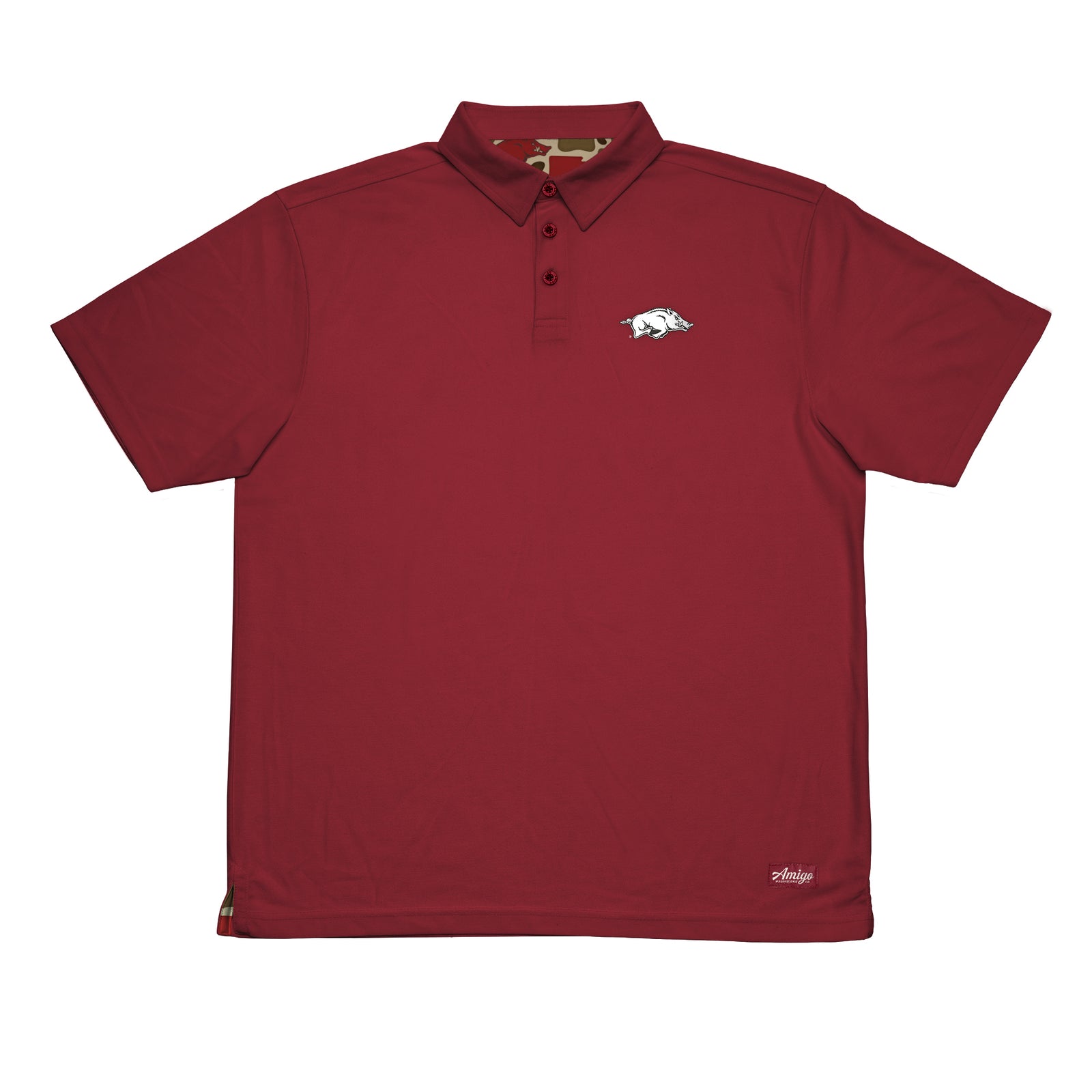 Arkansas Razorbacks Licensed Solid Sierra Polo Shirt