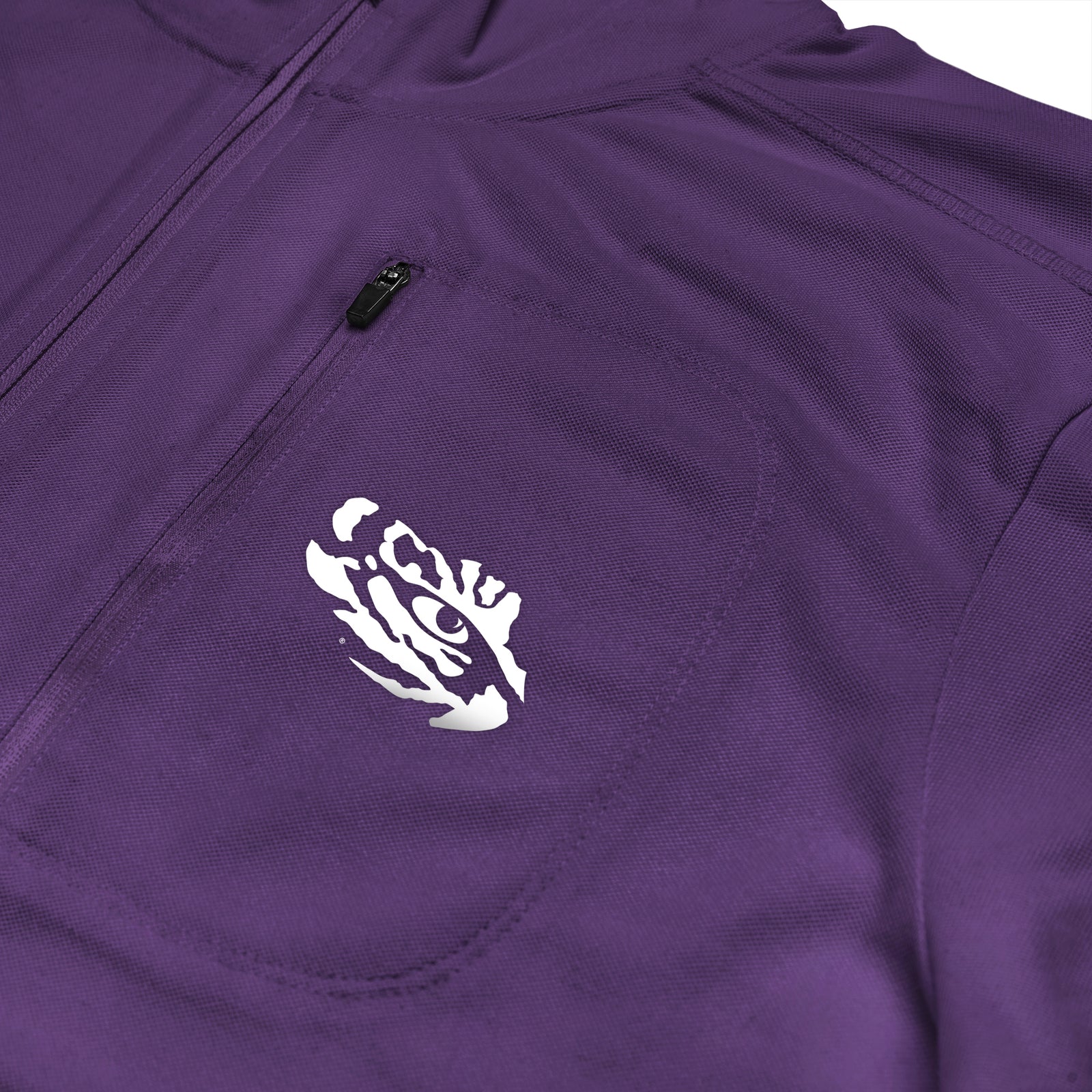 LSU Tigers Licensed Solid Sierra Quarter Zip Pullover