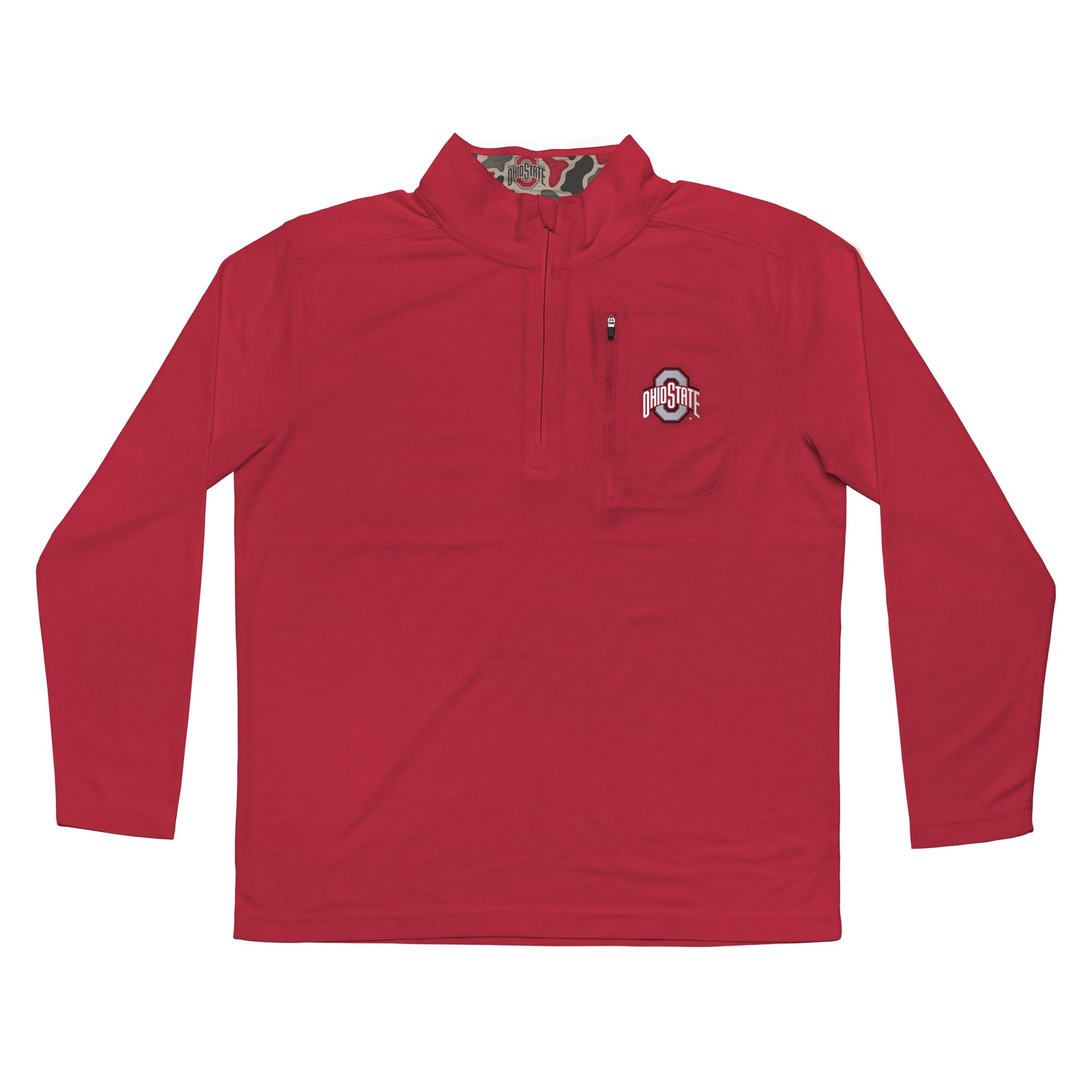 Ohio State Buckeyes Licensed Solid Sierra Quarter Zip Pullover