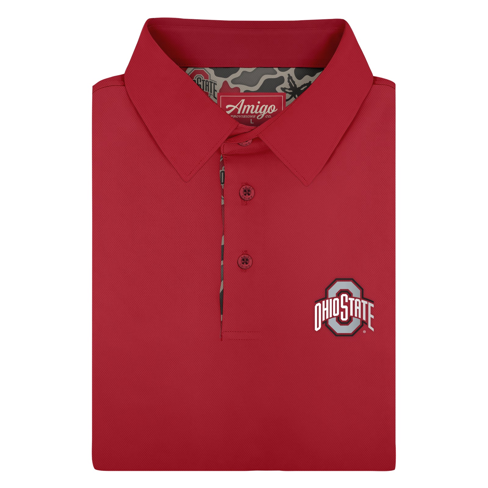 Ohio State Buckeyes Licensed Solid Sierra Polo Shirt