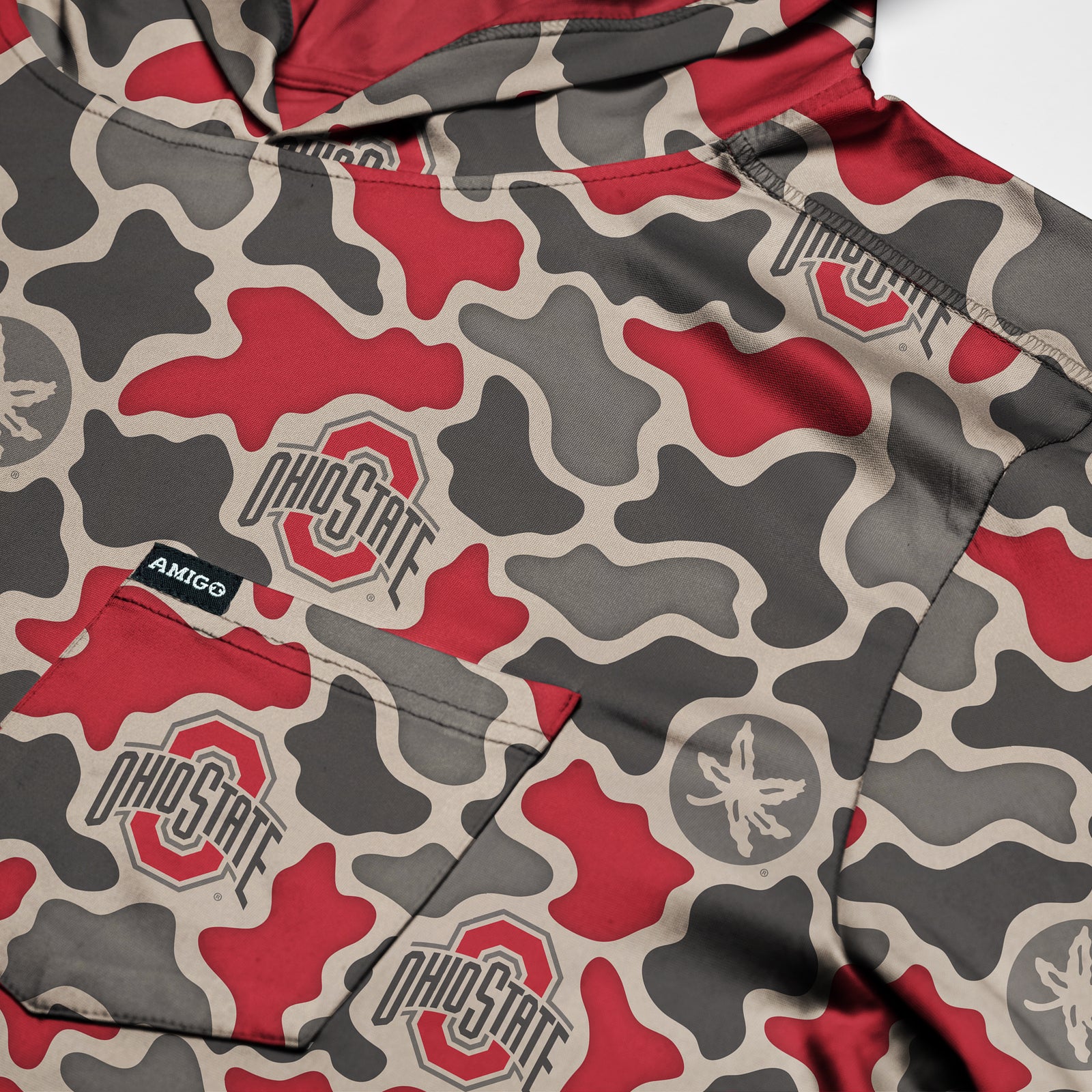 Ohio State Buckeyes Licensed Camo Playa Lightweight Pullover Hoodie