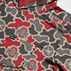 Ohio State Buckeyes Licensed Camo Playa Lightweight Pullover Hoodie