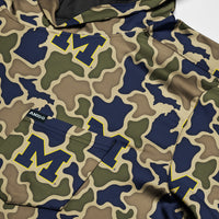 Michigan Wolverines Camo Playa Hooded Shirt