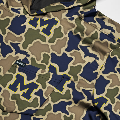 Michigan Wolverines Camo Playa Hooded Fishing Shirt