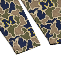 Michigan Wolverines Camo Playa Hooded Shirt