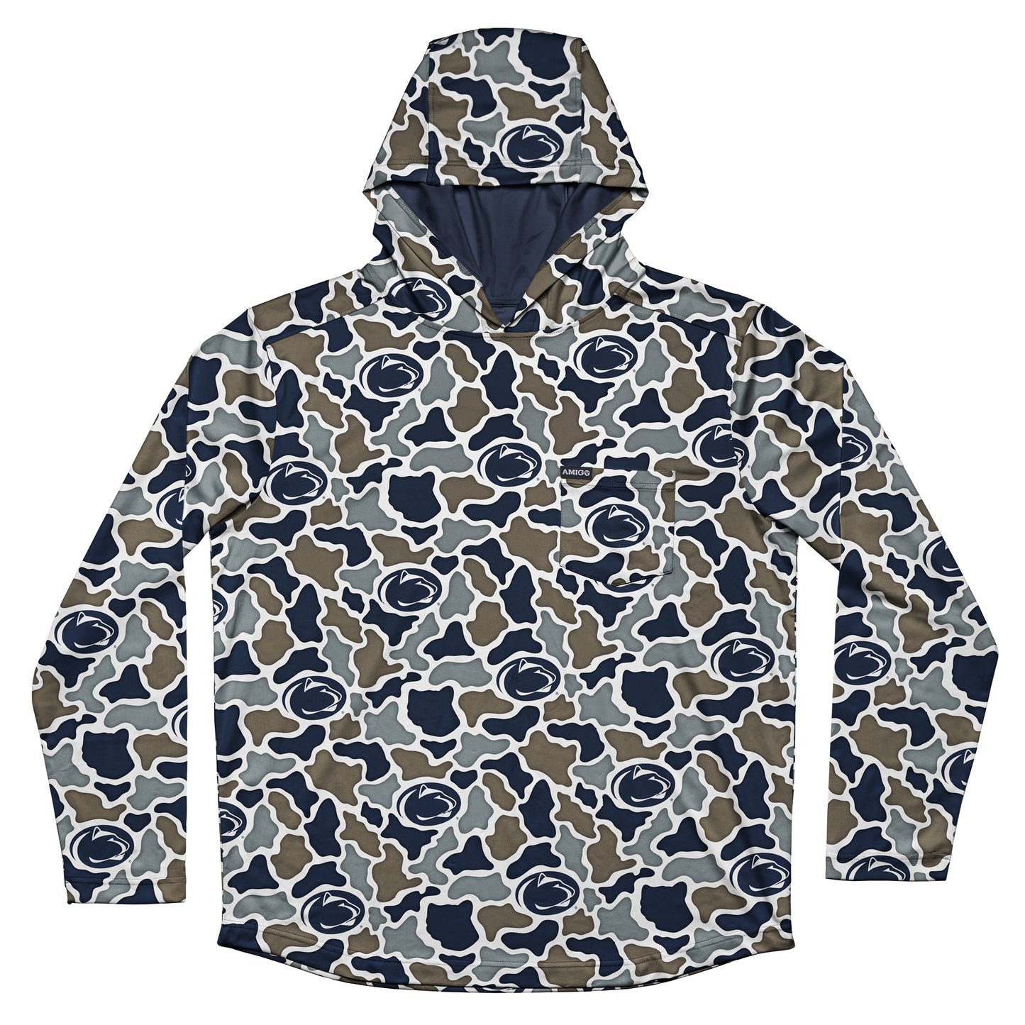 Penn State Nittany Lions Camo Playa Hooded Fishing Shirt